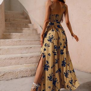 Reversable Cami Dress - Colours/Mustard